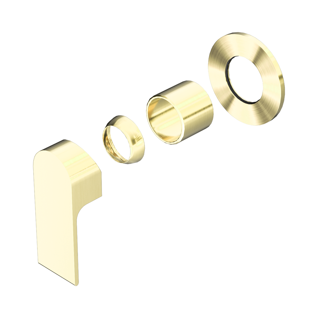 Nero Bianca Shower Mixer 80Mm Plate Trim Kits Only Brushed Gold