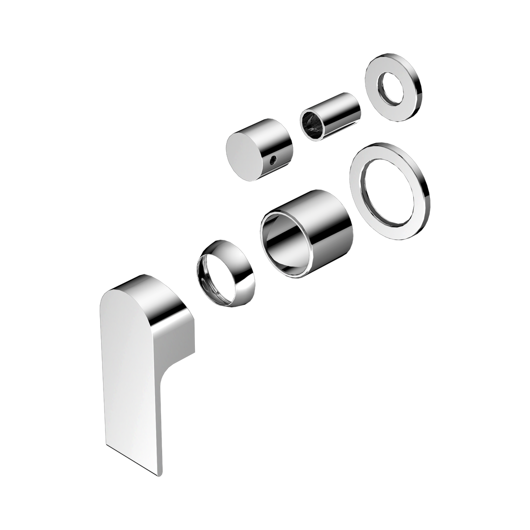 Nero Bianca Shower Mixer With Diverter Separate Back Plate Trim Kits Only Chrome