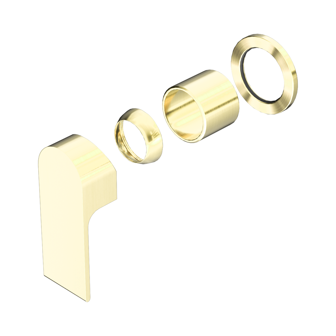Nero Bianca Shower Mixer 60Mm Plate Trim Kits Only Brushed Gold