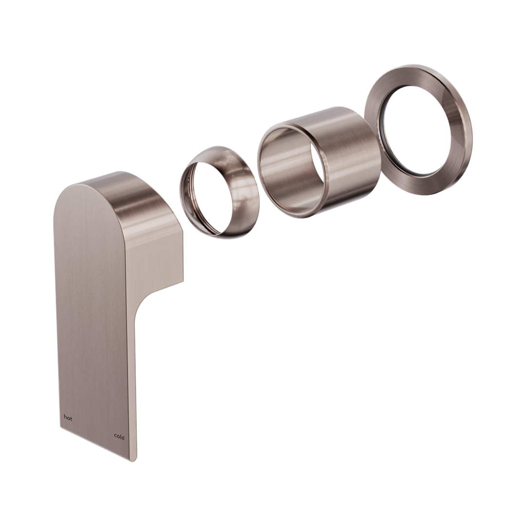 Nero Bianca Shower Mixer 60Mm Plate Trim Kits Only Brushed Bronze