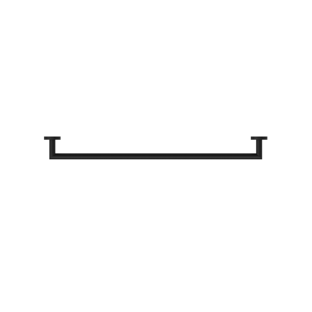Nero Dolce 700Mm Single Towel Rail Matt Black