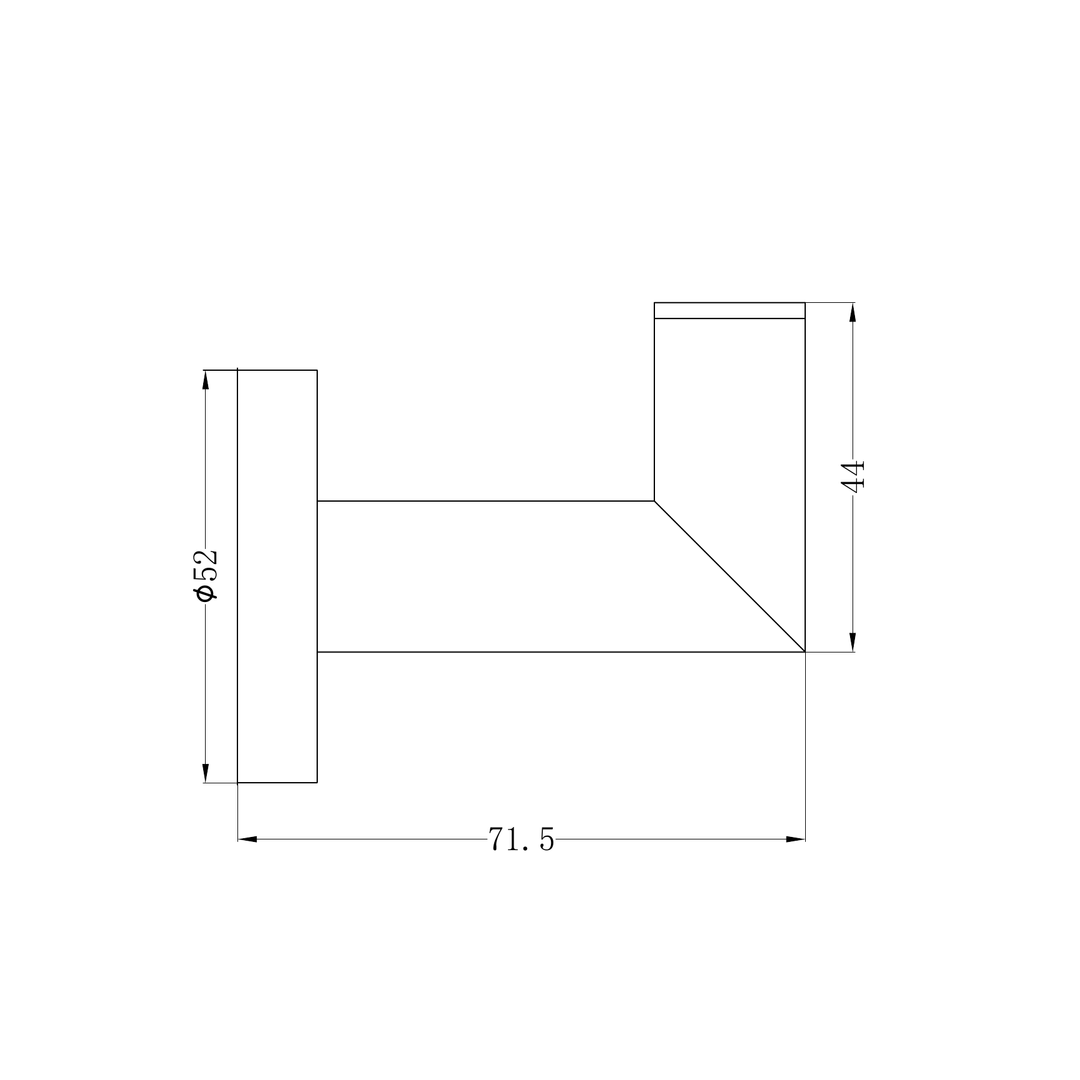 Nero Dolce Robe Hook Brushed Nickel