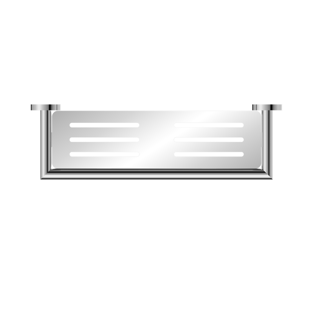 Nero Dolce Metal Shelf - Chrome