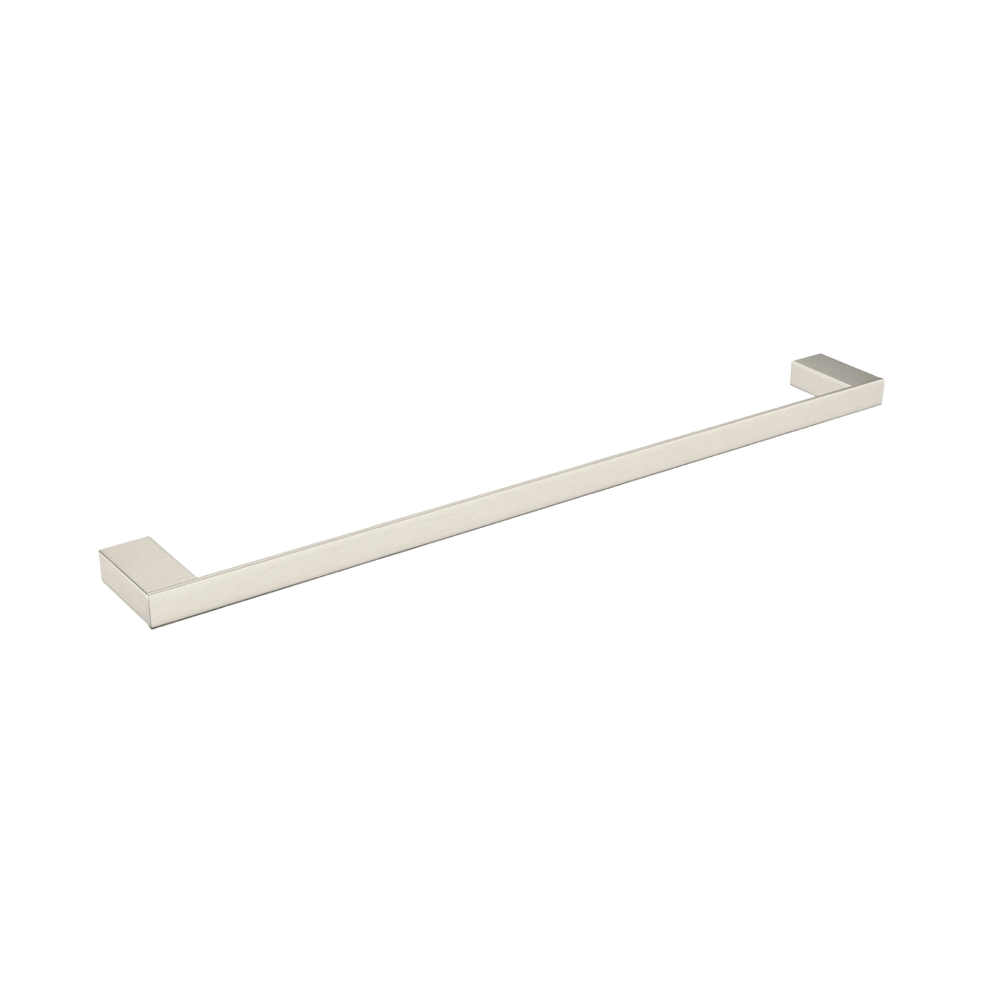 Nero Celia Single Towel Rail 800Mm Brushed Nickel