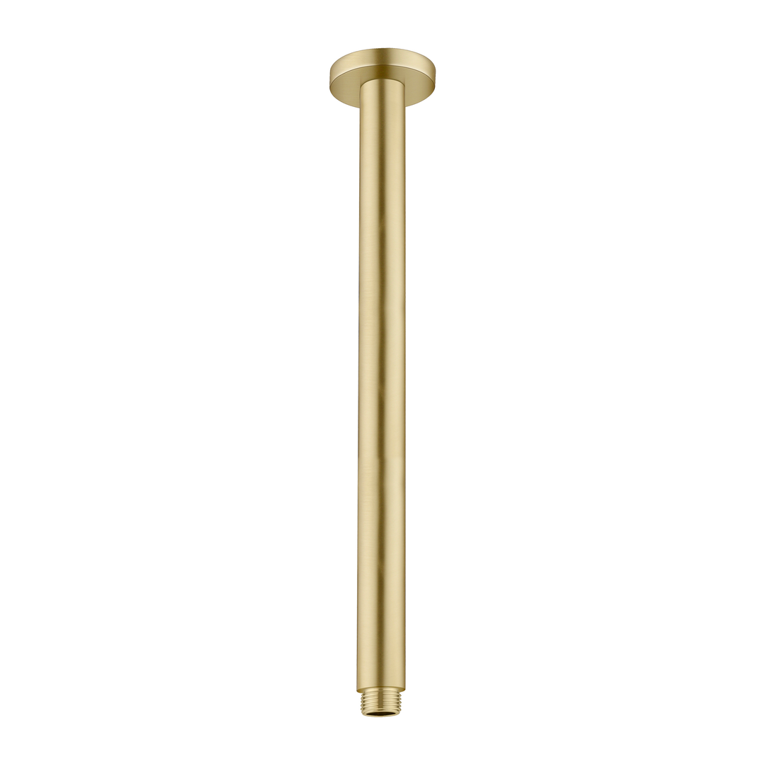 Nero Round Ceiling Arm Brushed Gold