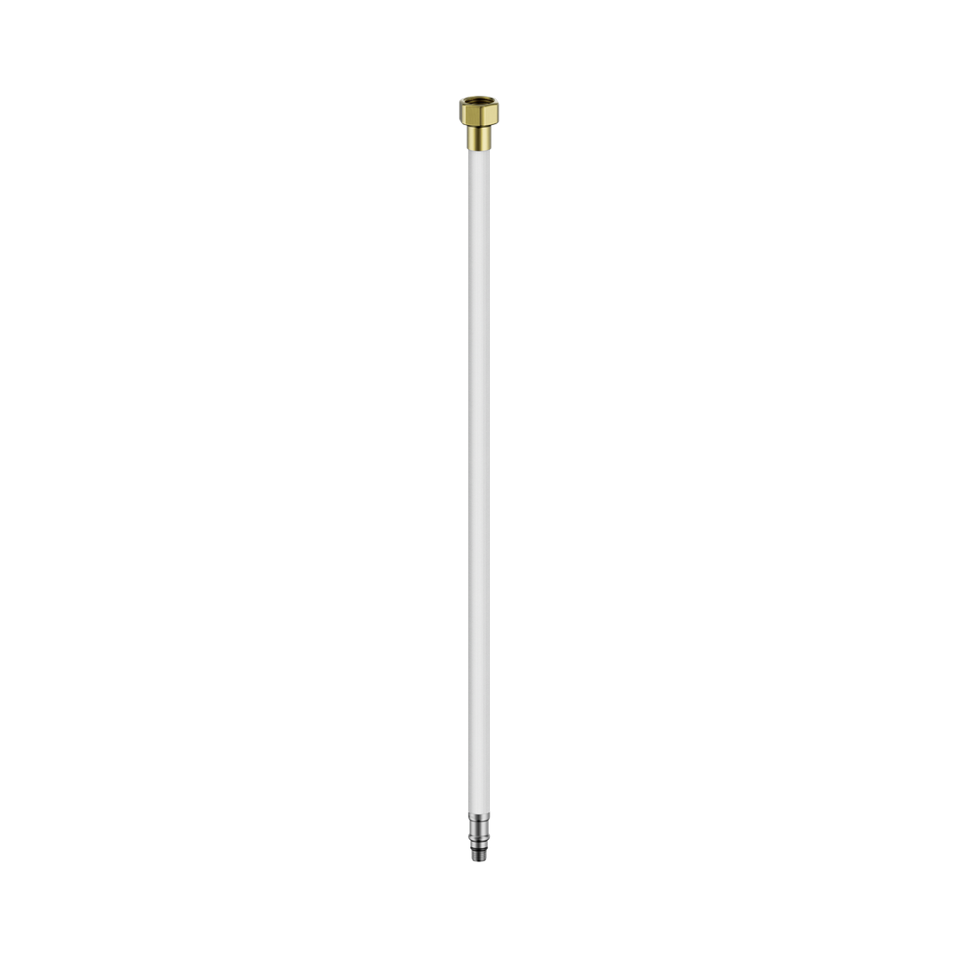 Nero Premium Flexible Mixer Tap Hose Pair Brushed Gold