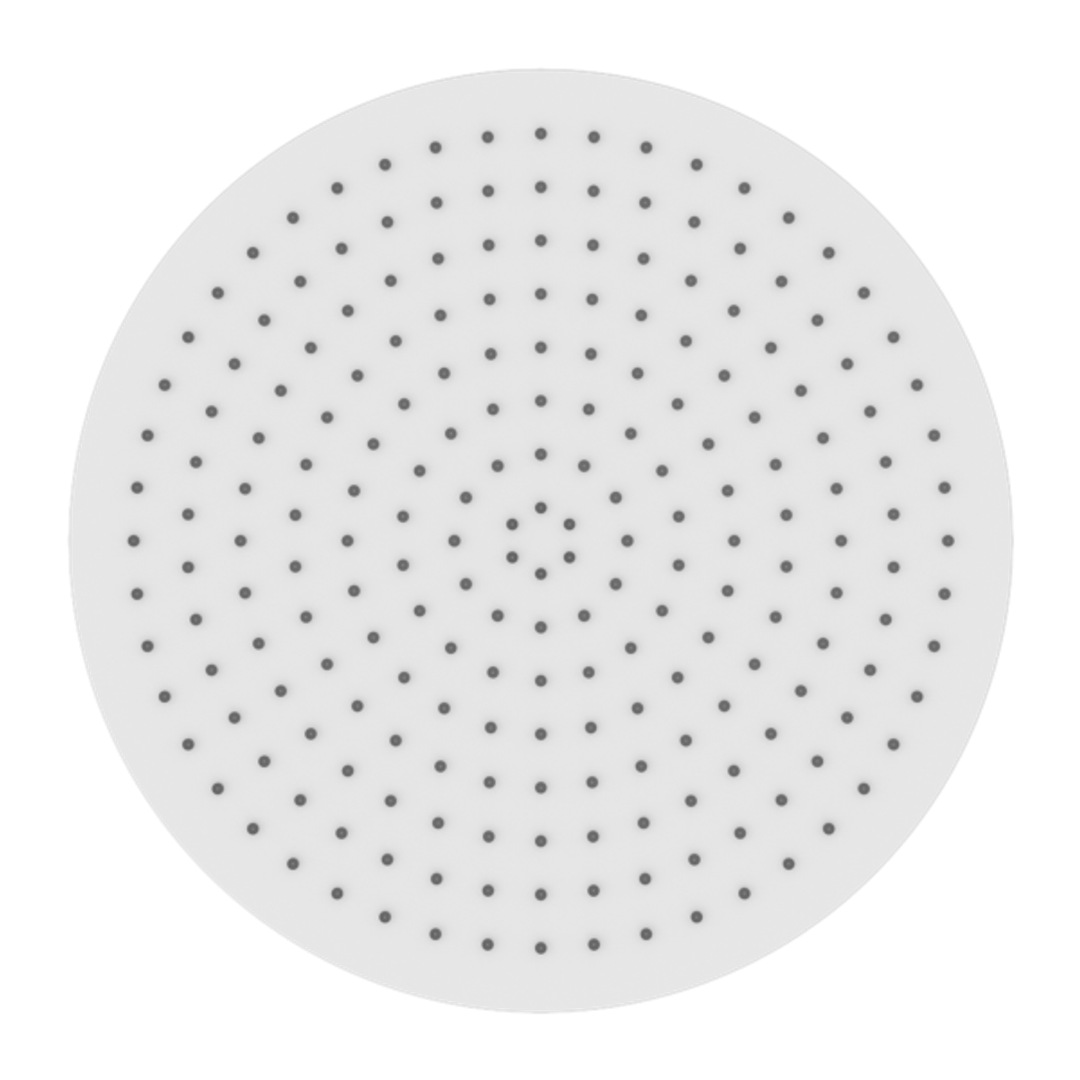 Nero Opal 250mm Air Shower Head Matte White