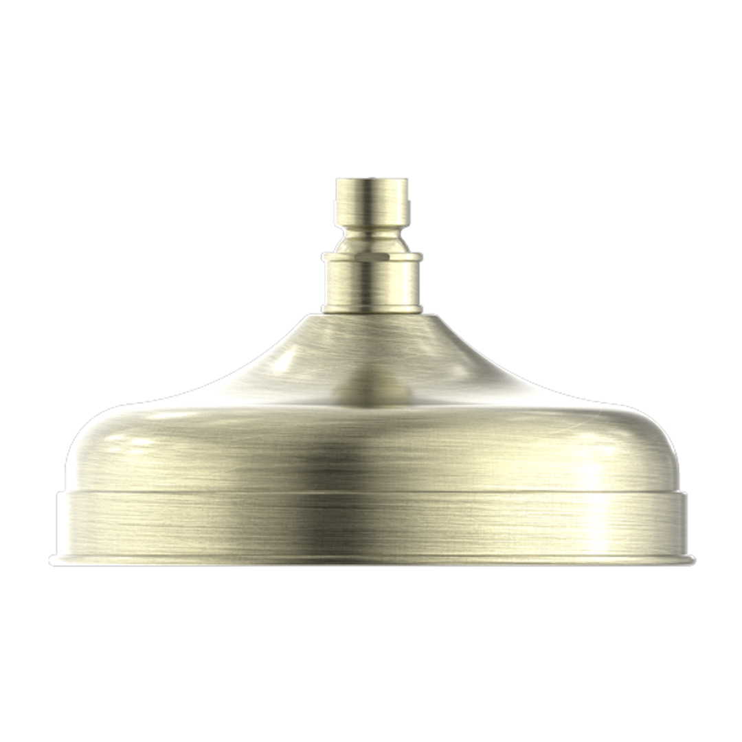 NERO YORK 200MM SHOWER HEAD AGED BRASS