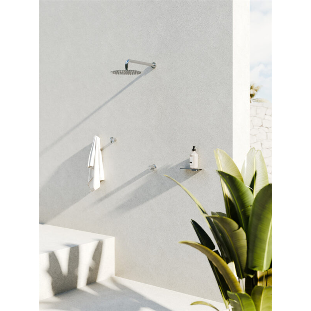 Nero Zen Stainless Steel 300Mm Round Shower Head Brushed Nickel