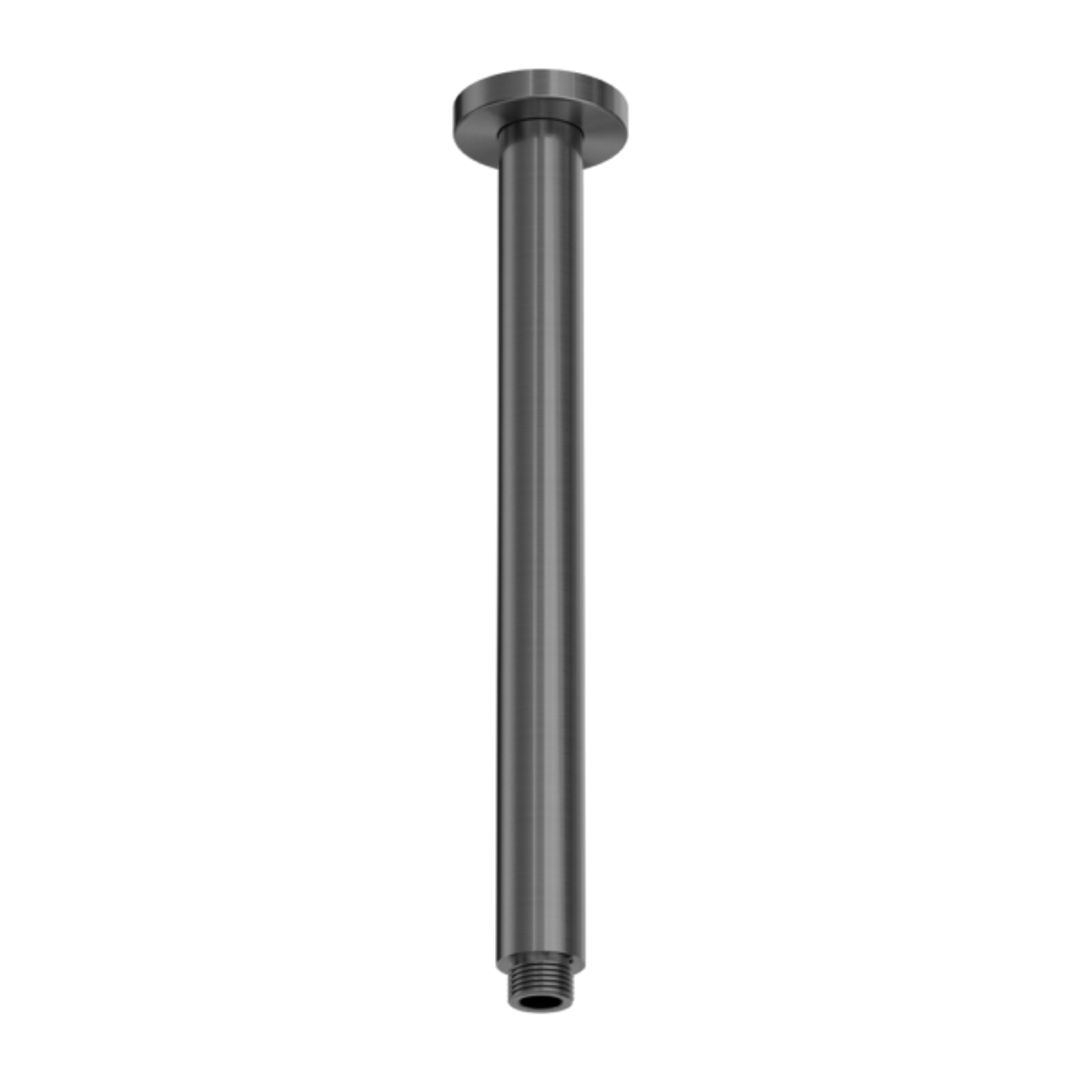 NERO ZEN Stainless Steel ROUND CEILING ARM 300MM LENGTH GRAPHITE