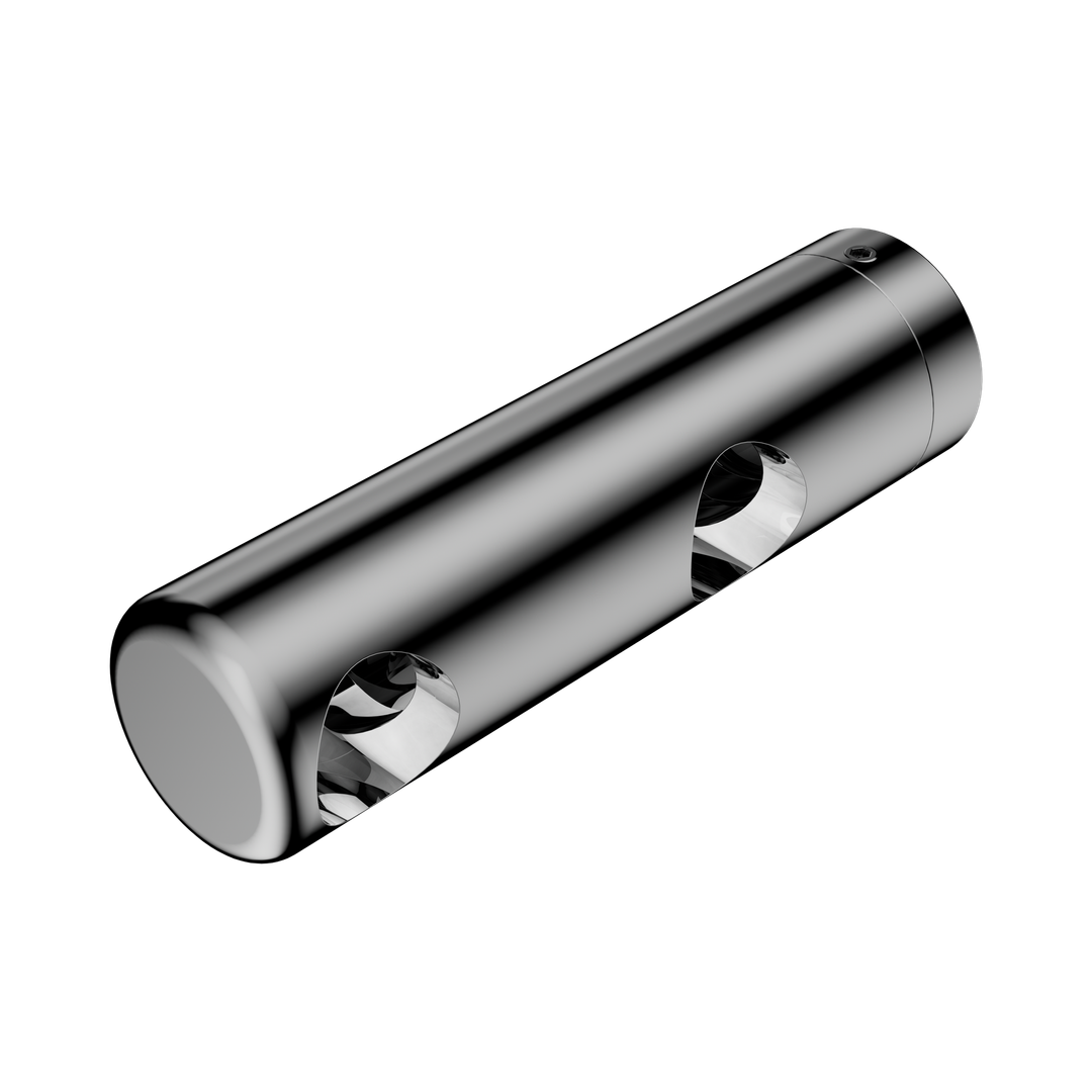 Nero Mecca Care Make Your Own 25Mm Grab Rail Double Towel Bracket Left Chrome