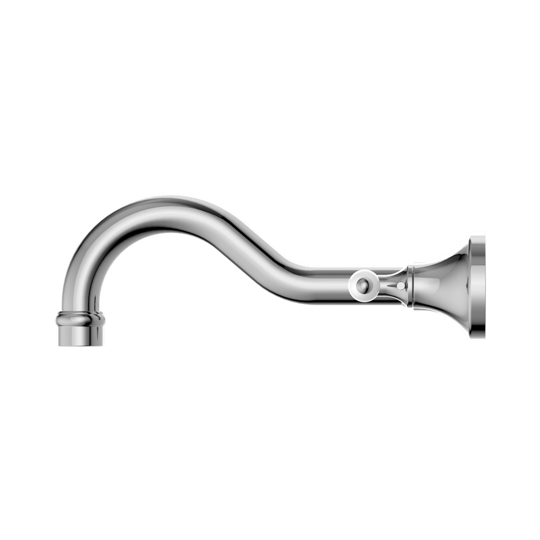 Nero York Wall Basin Set With White Porcelain Lever Chrome