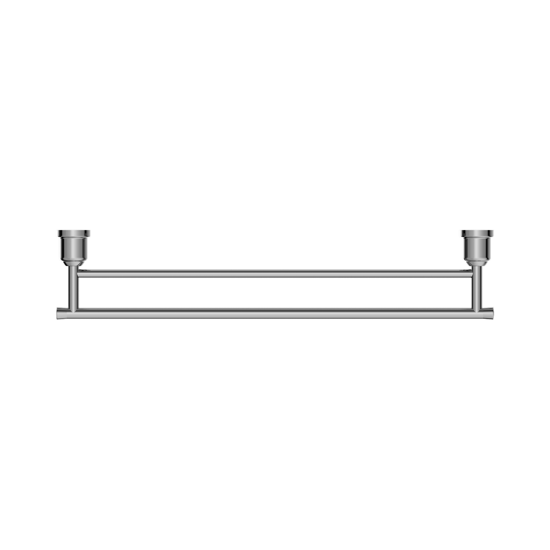 Nero York Double Towel Rail 600Mm Chrome