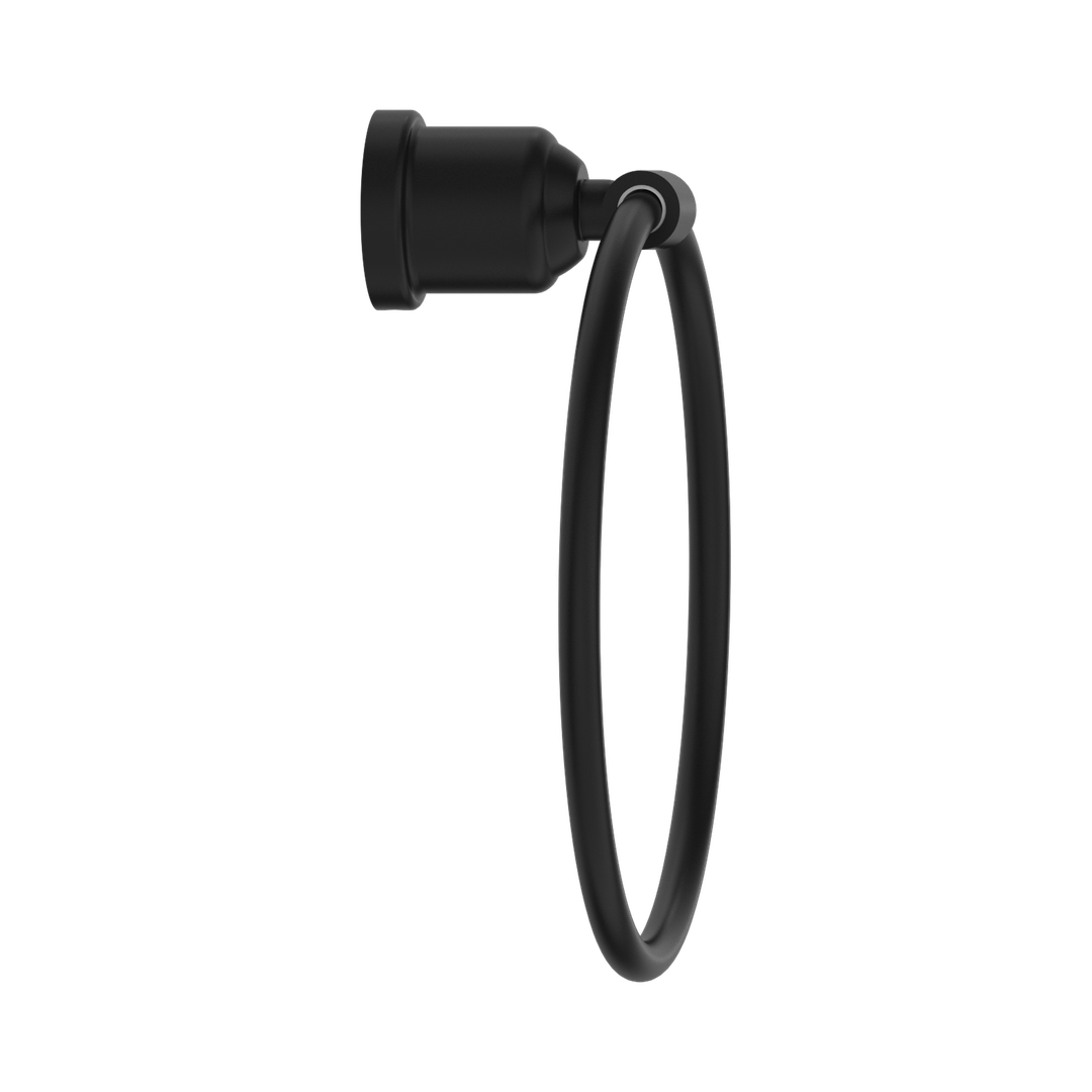Nero York Towel Ring Matte Black