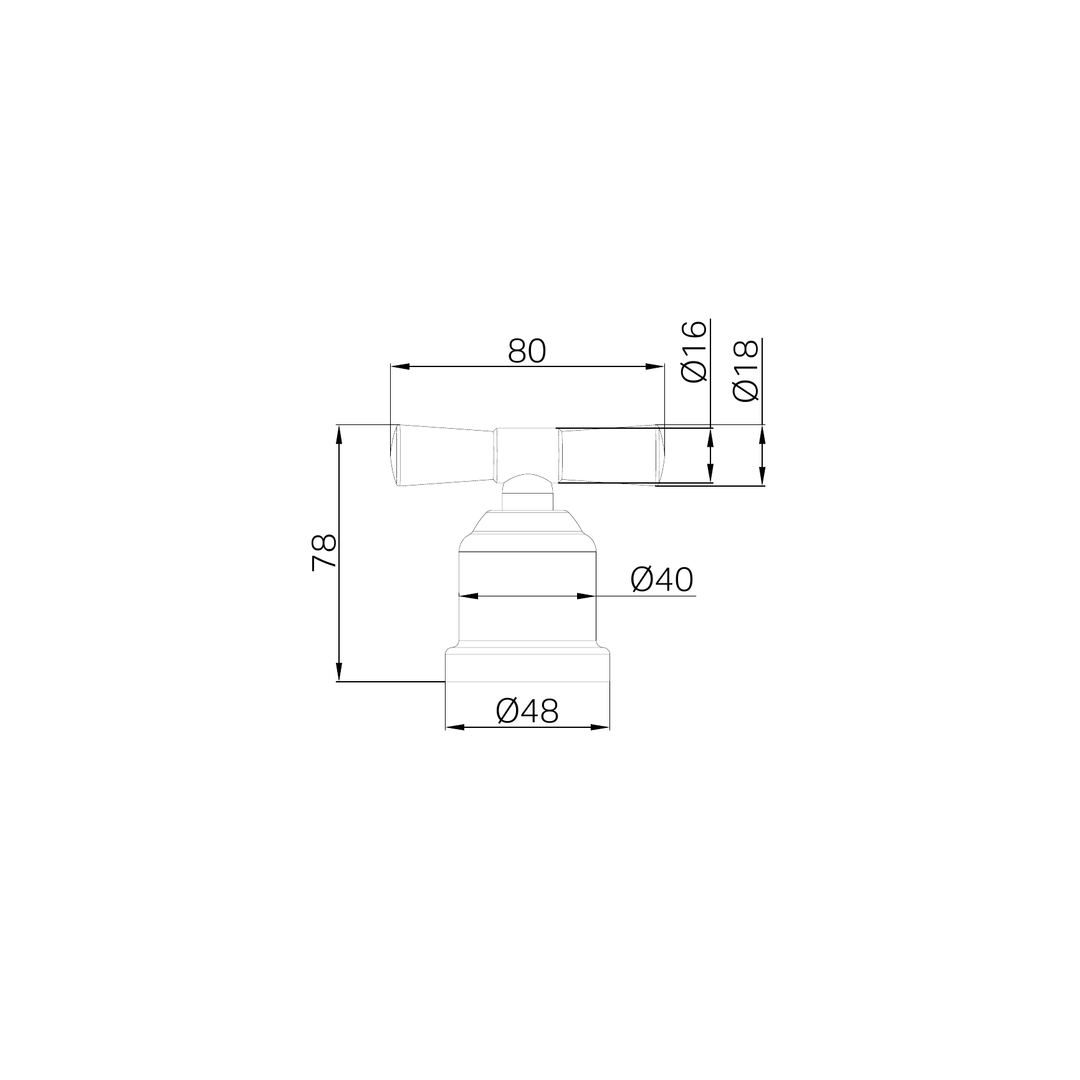 Nero York Robe Hook Matte Black
