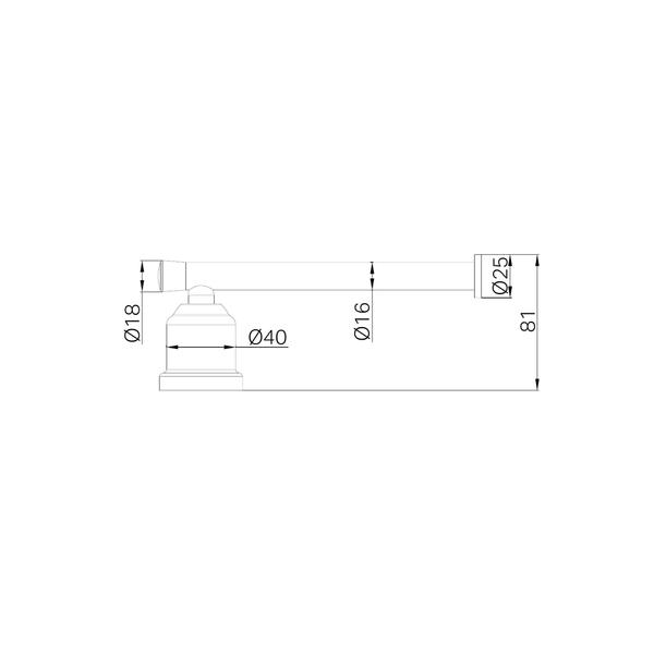 Nero York Toilet Roll Holder Chrome