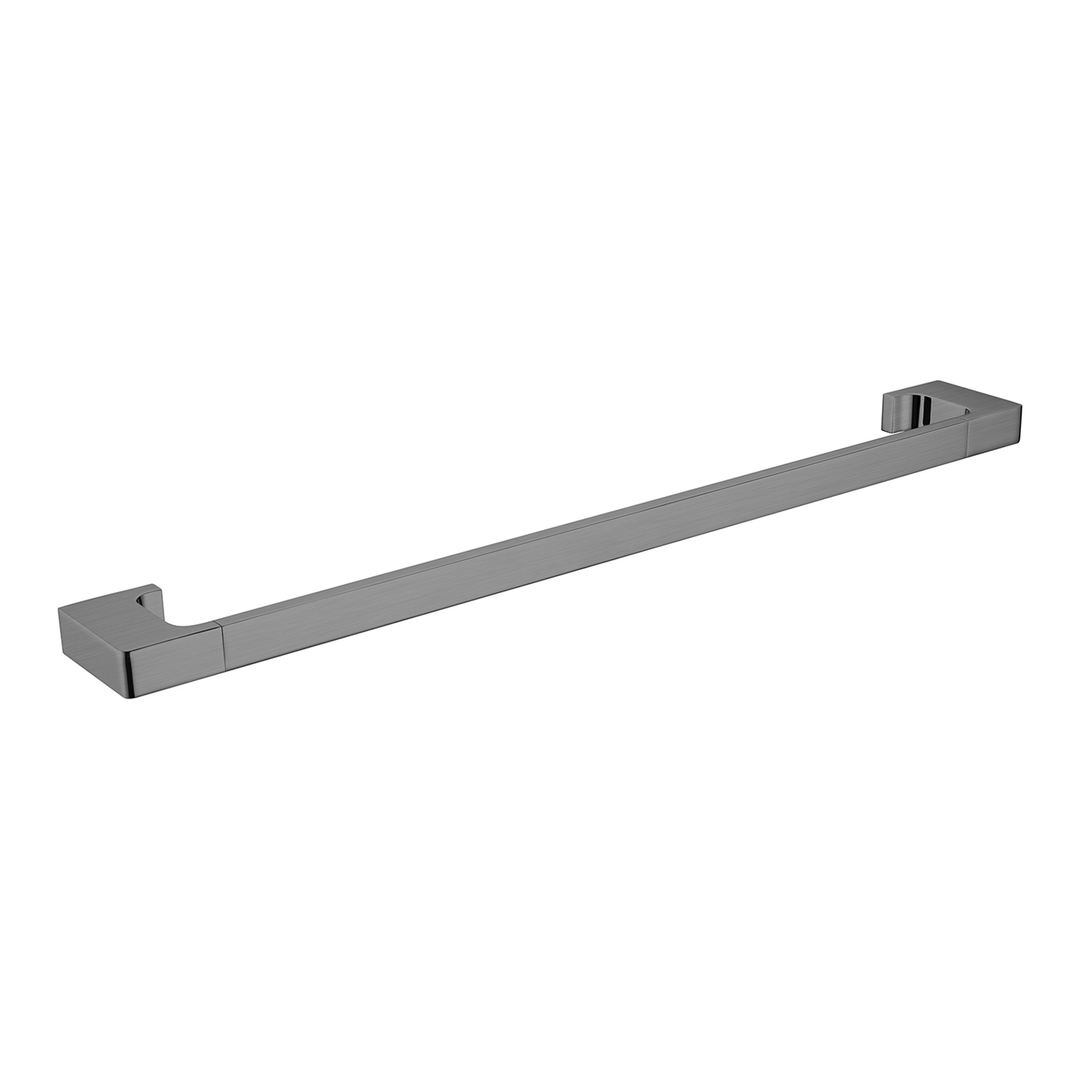 Nero Pearl/Vitra Single Towel Rail 600mm - Gun Metal Grey