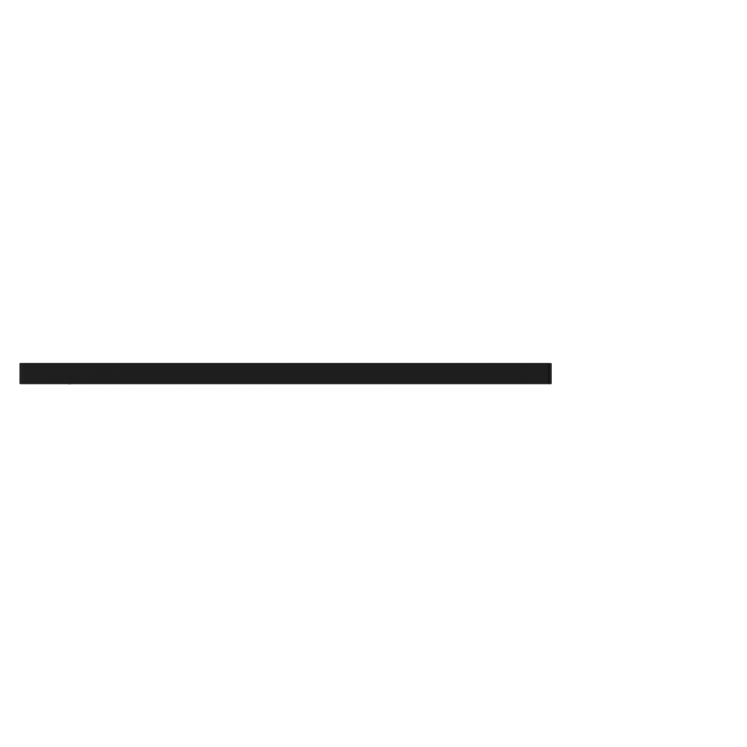 Nero Pearl/Vitra Single Towel Rail 600mm - Matt Black