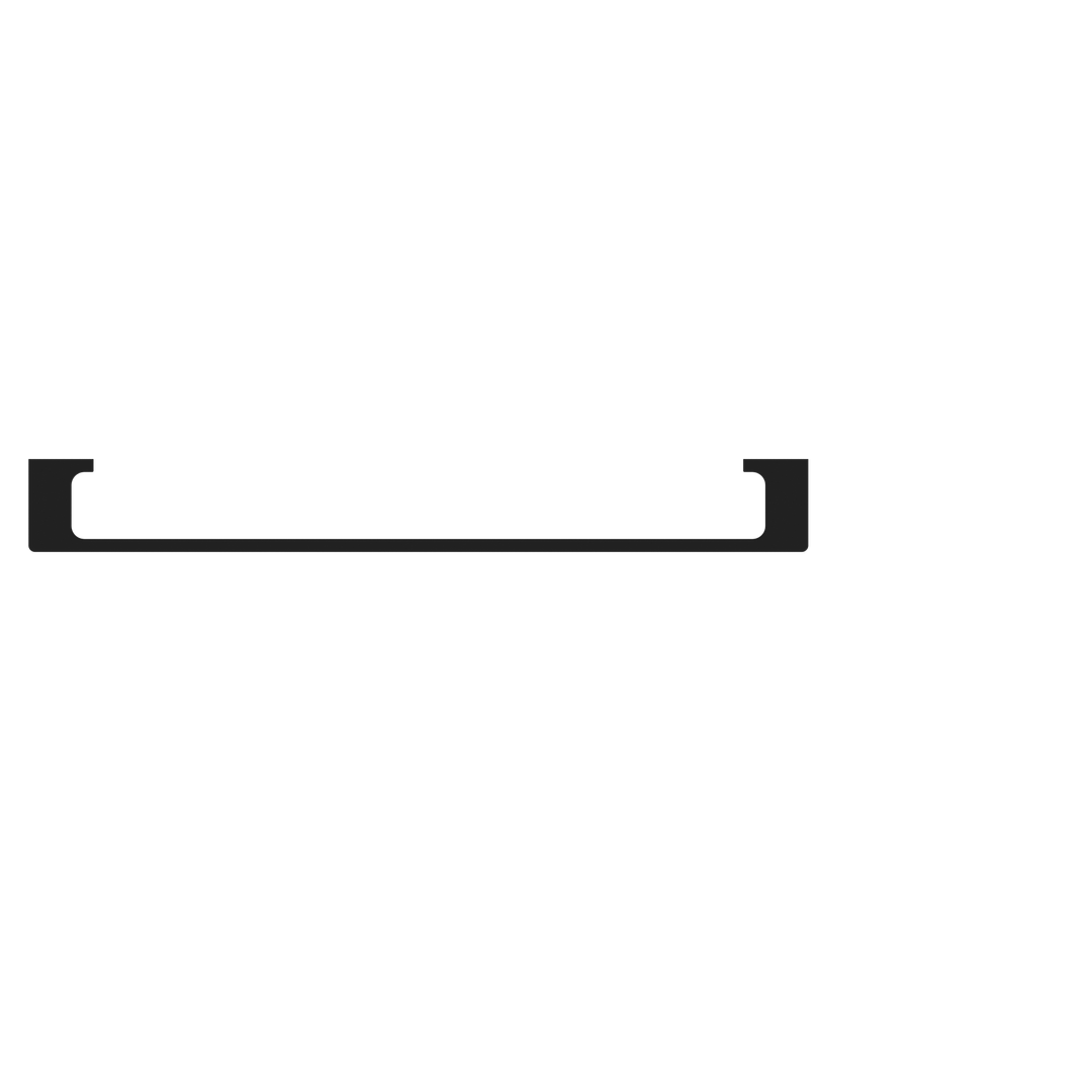 Nero Pearl/Vitra Single Towel Rail 600mm - Matt Black