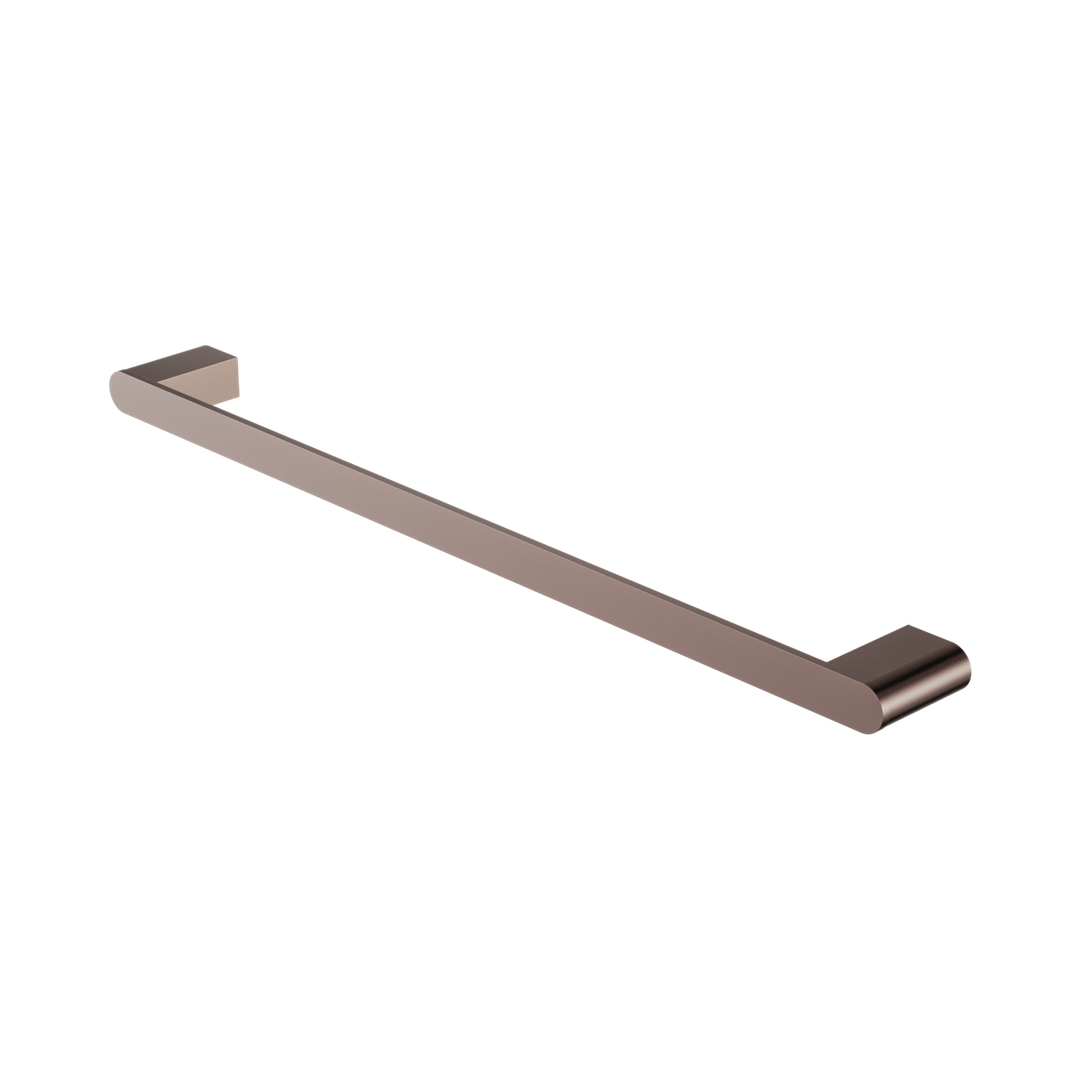 Nero Bianca Single Towel Rail 600Mm Brushed Bronze