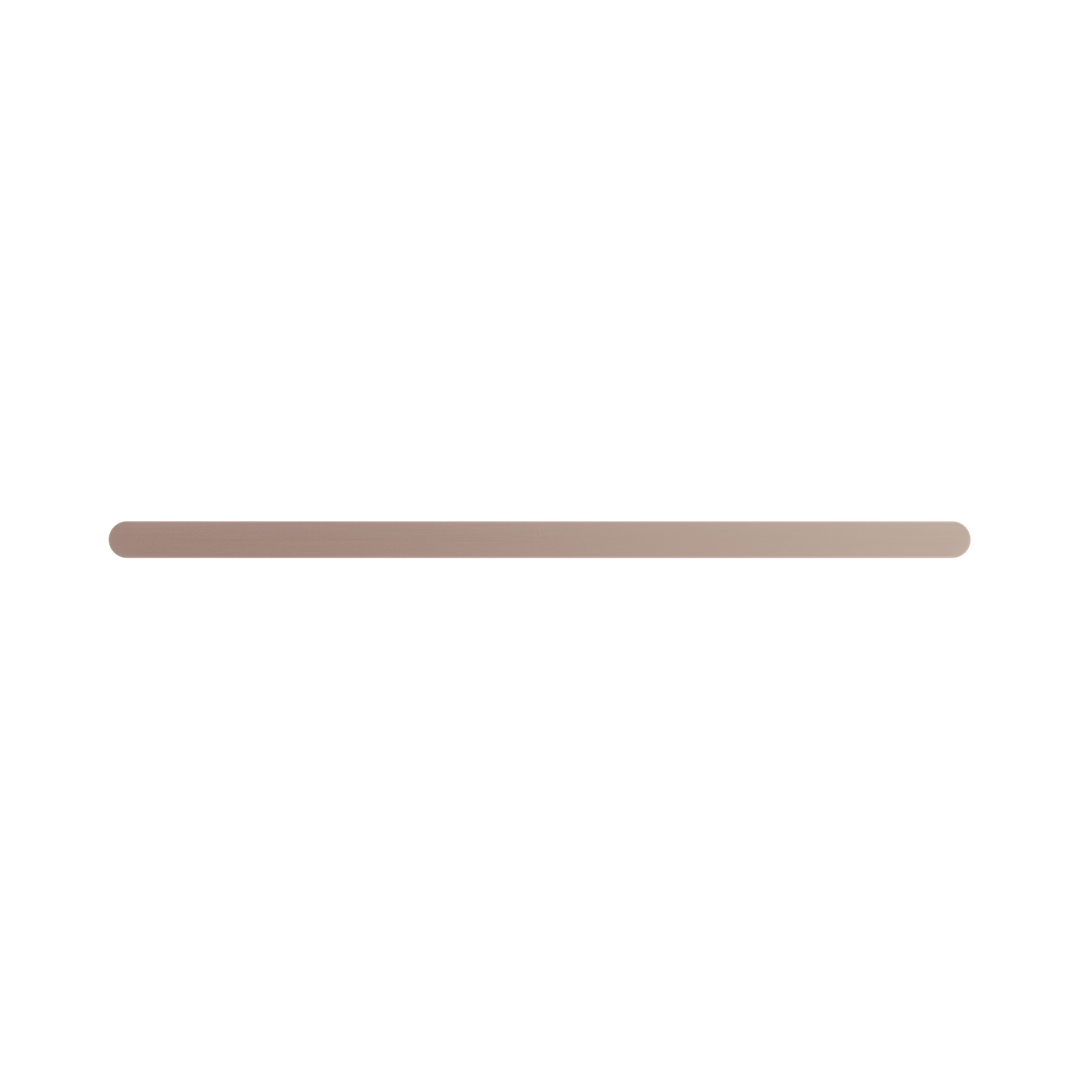 Nero Bianca Single Towel Rail 600Mm Brushed Bronze