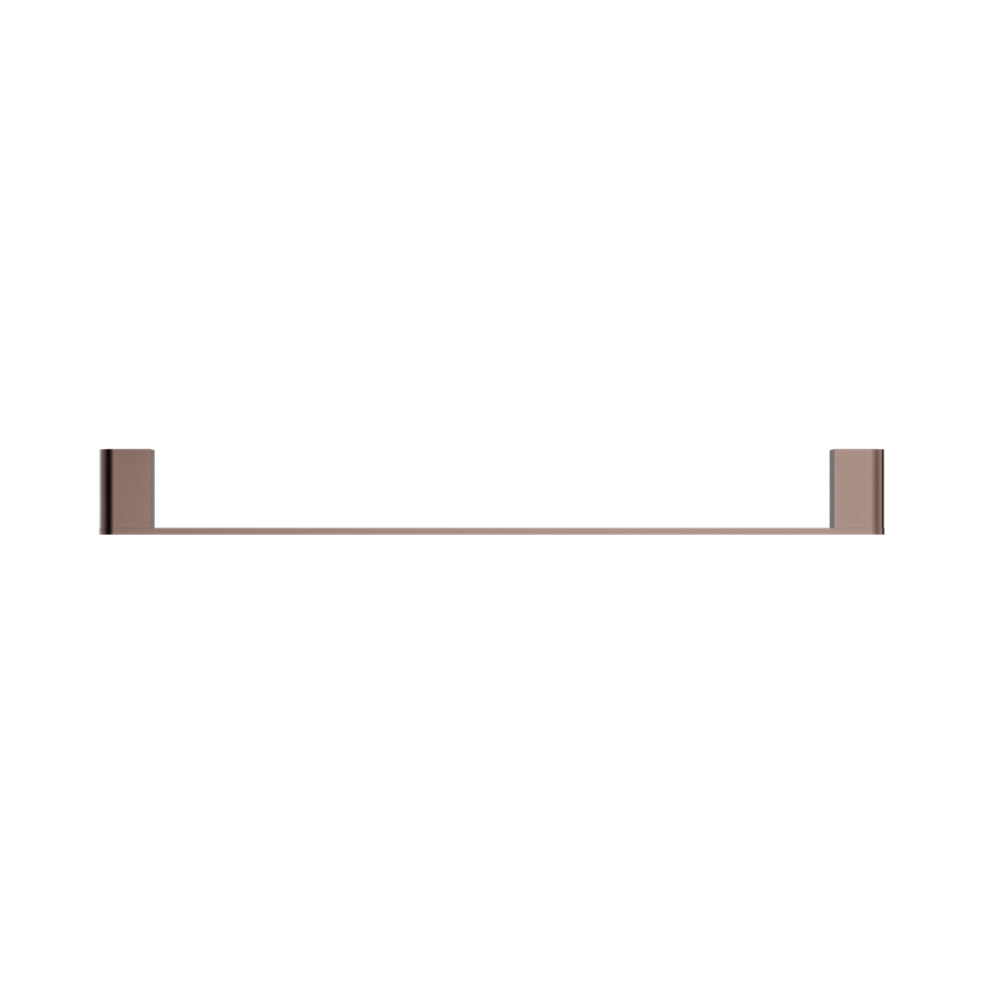 Nero Bianca Single Towel Rail 600Mm Brushed Bronze