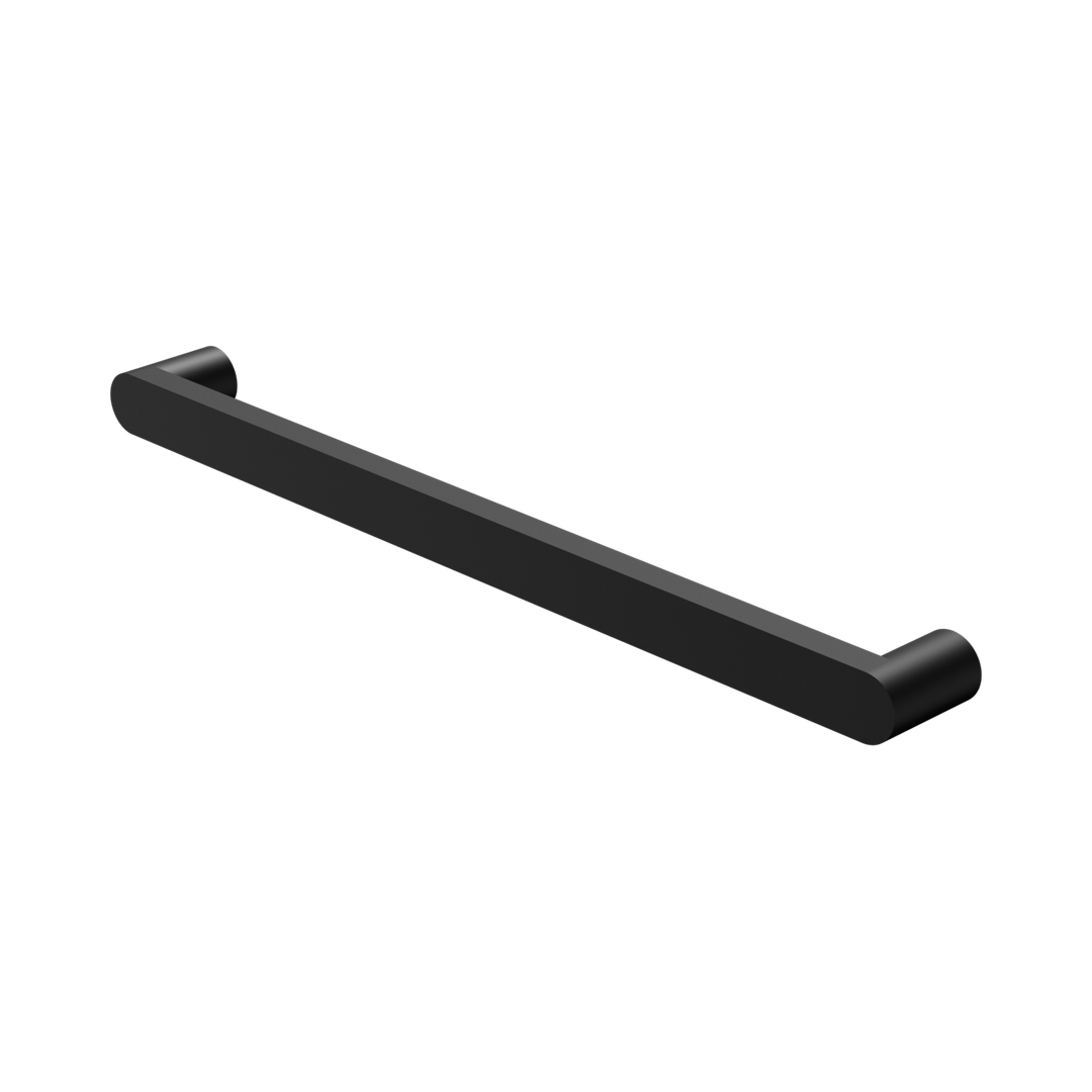 Nero Bianca 240V Single Heated Towel Rail Matte Black