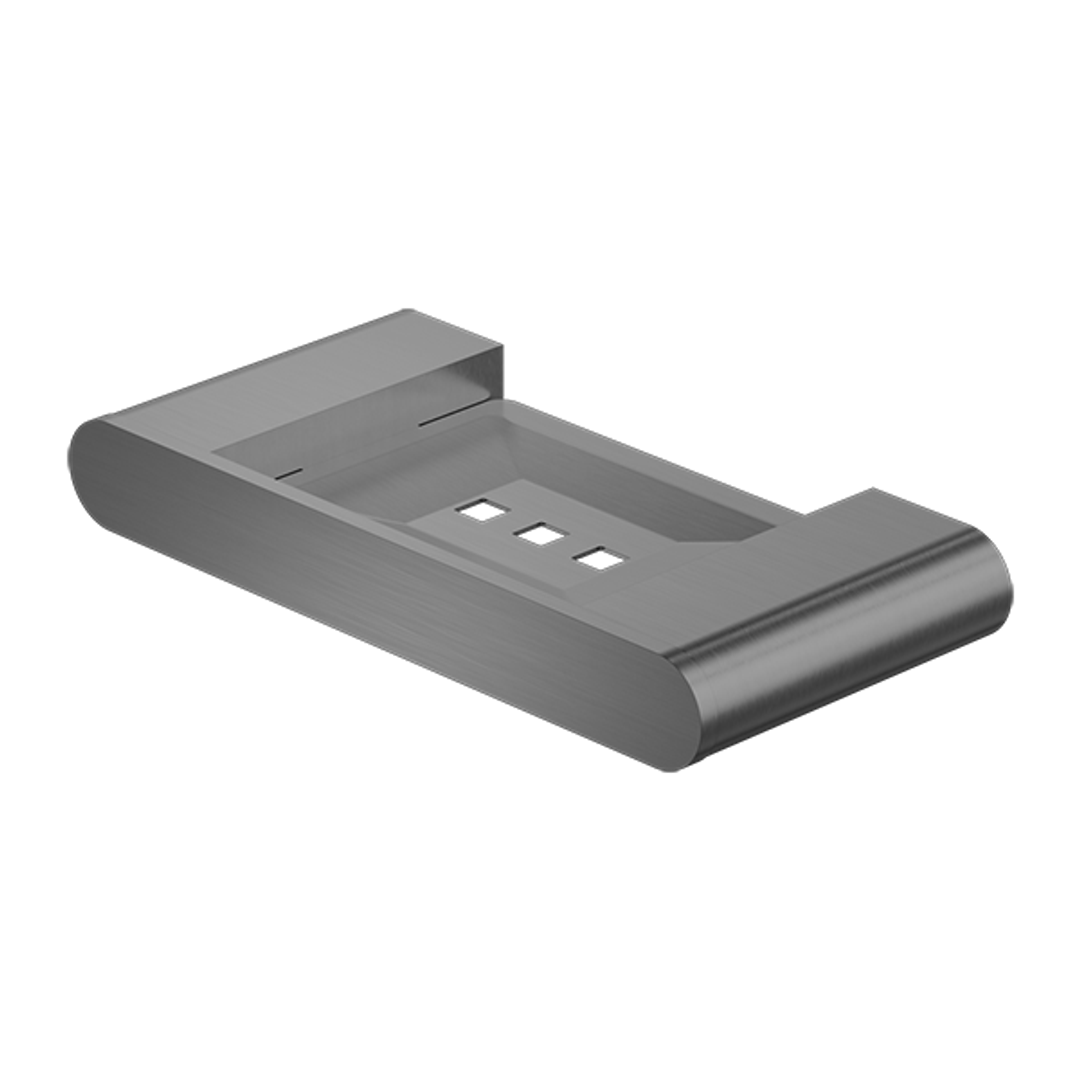 Bianca Soap Dish Holder Gun Metal Grey