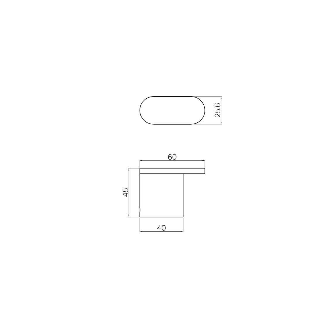 Nero Bianca Robe Hook Chrome