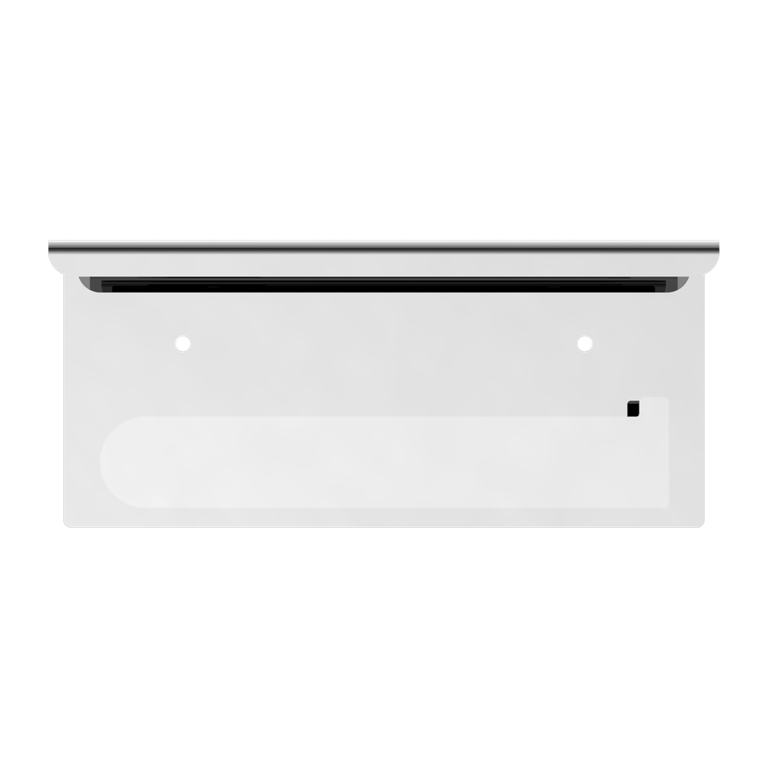 Nero Bianca Toilet Roll Holder With Shelf Chrome