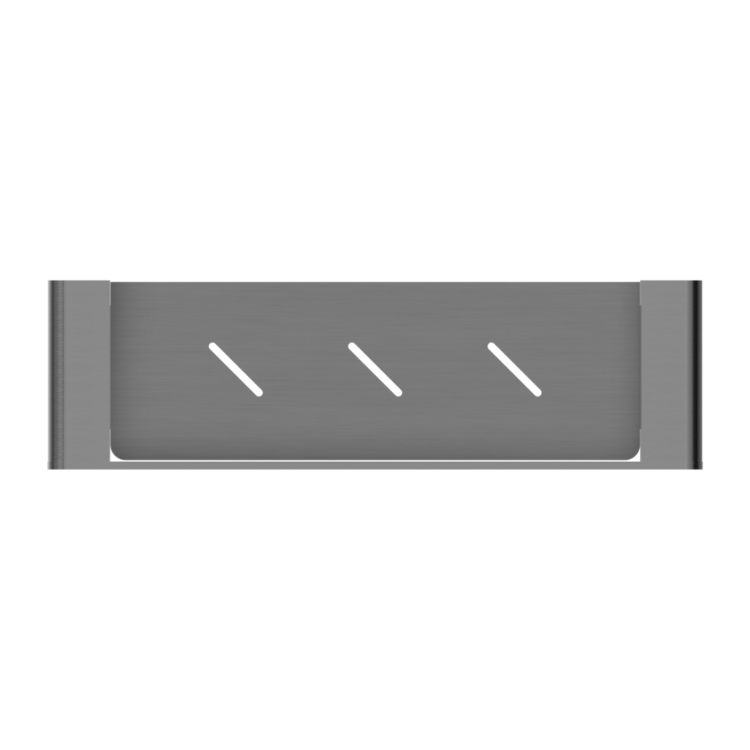 Nero Bianca Shower Shelf Gun Metal Grey
