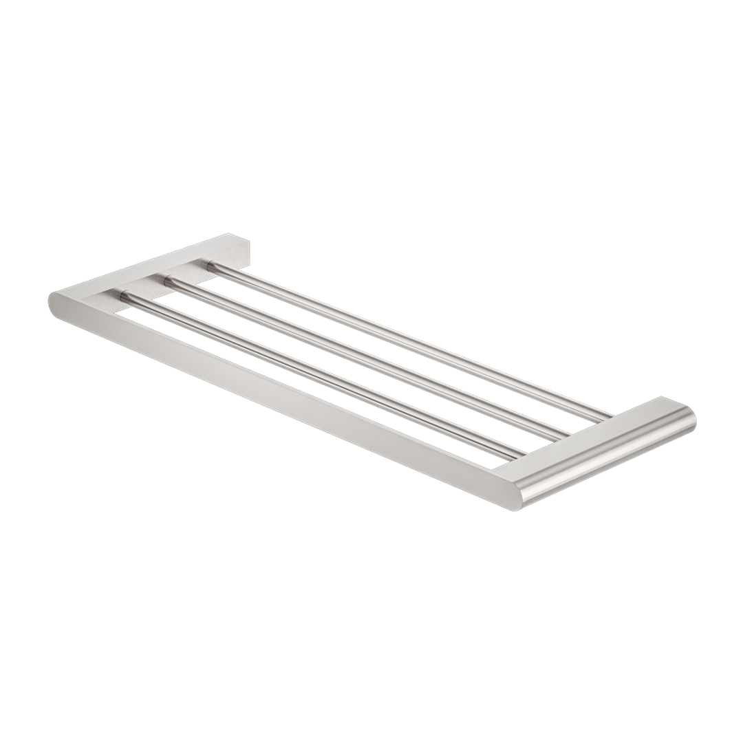 Nero Bianca Towel Rack Brushed Nickel