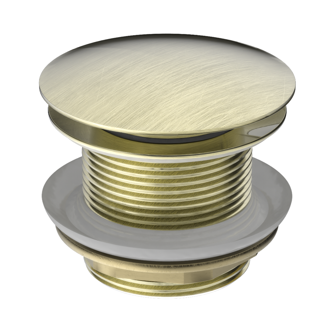 Nero 40Mm Bath Pop-Up Plug With Removable Waste No Overflow Aged Brass