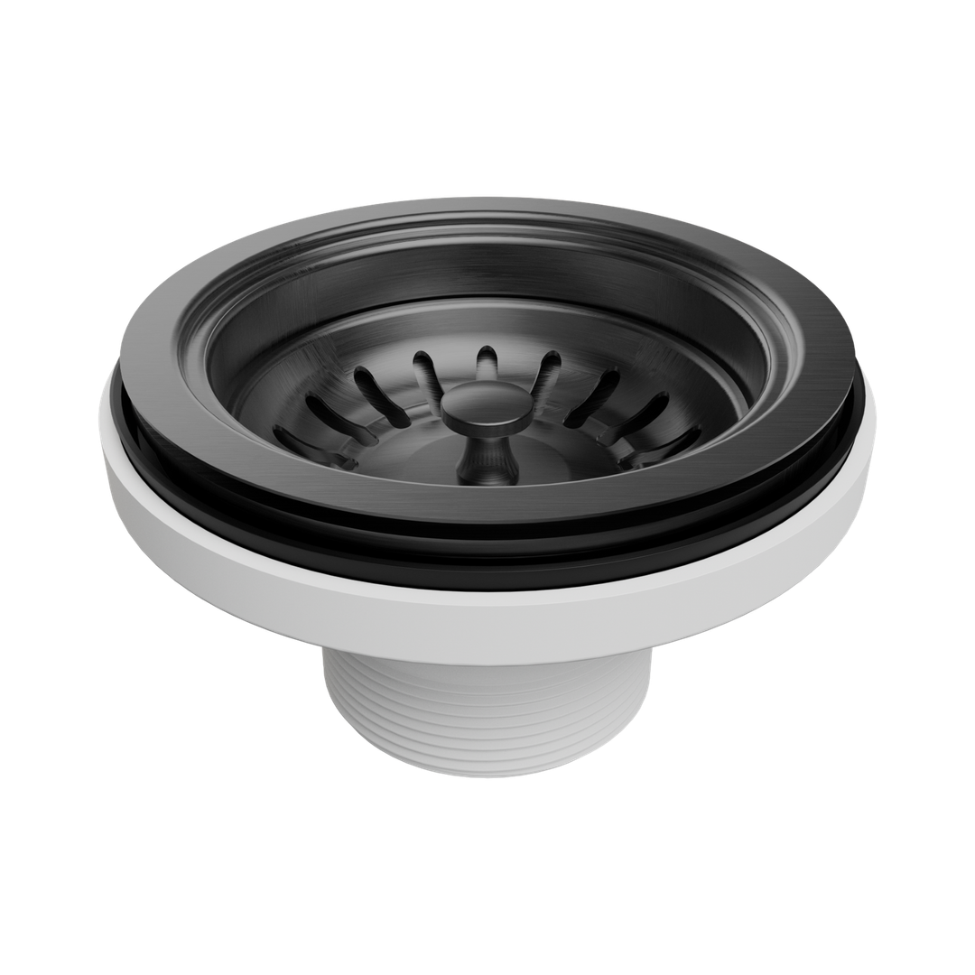 Nero Kitchen Sink Basket Waste Gun Metal