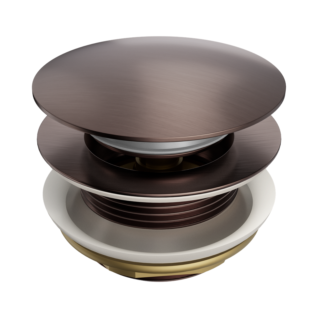Nero Short Pop Up Bath Waste 40Mm Brushed Bronze