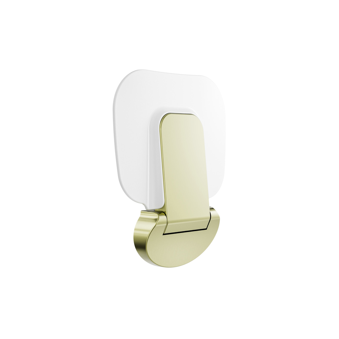 Nero Mecca Care Shower Seat 400X330Mm Brushed Gold
