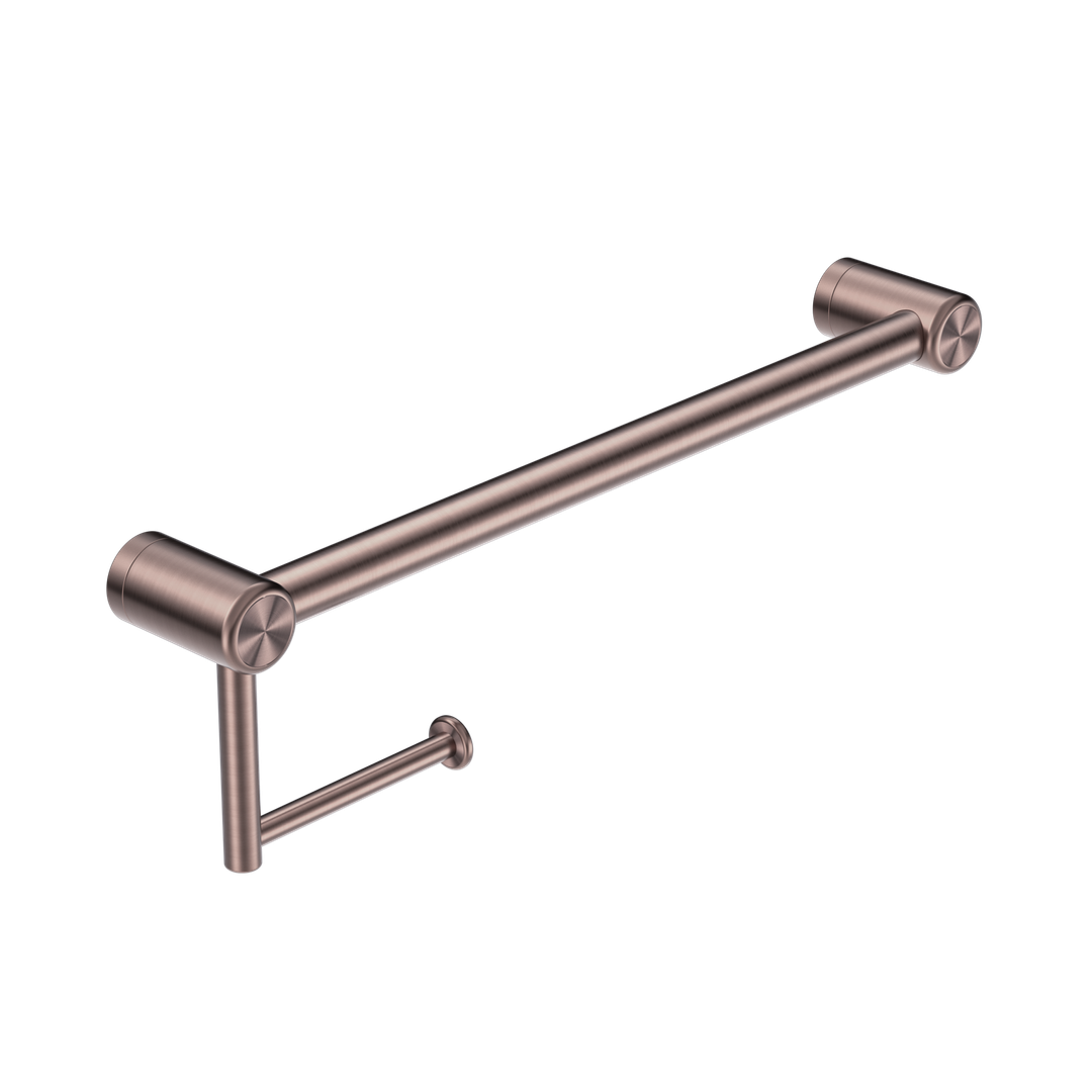 Nero Mecca Care 25Mm Toilet Roll Rail 450Mm Brushed Bronze