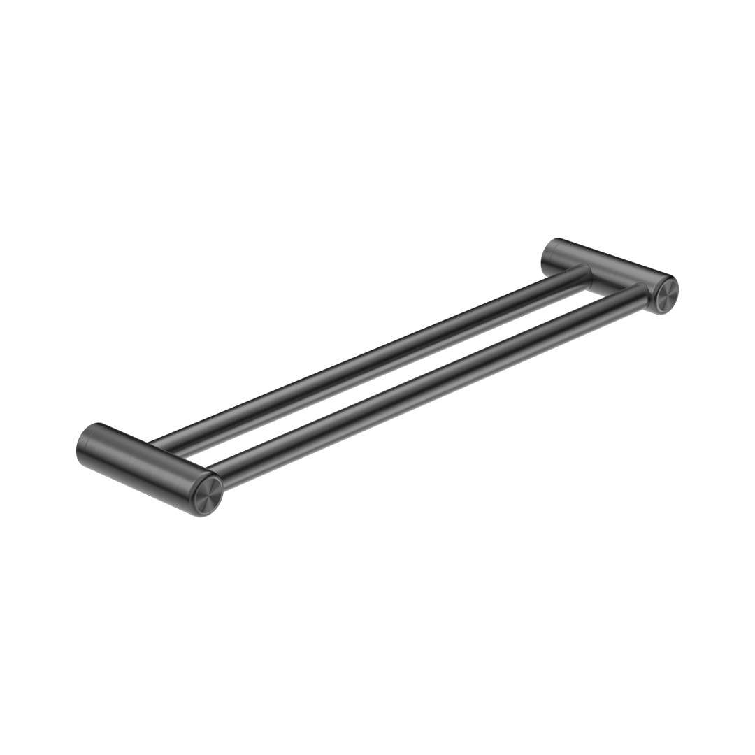 Nero Mecca Care 25Mm Double Towel Grab Rail 600Mm Gun Metal