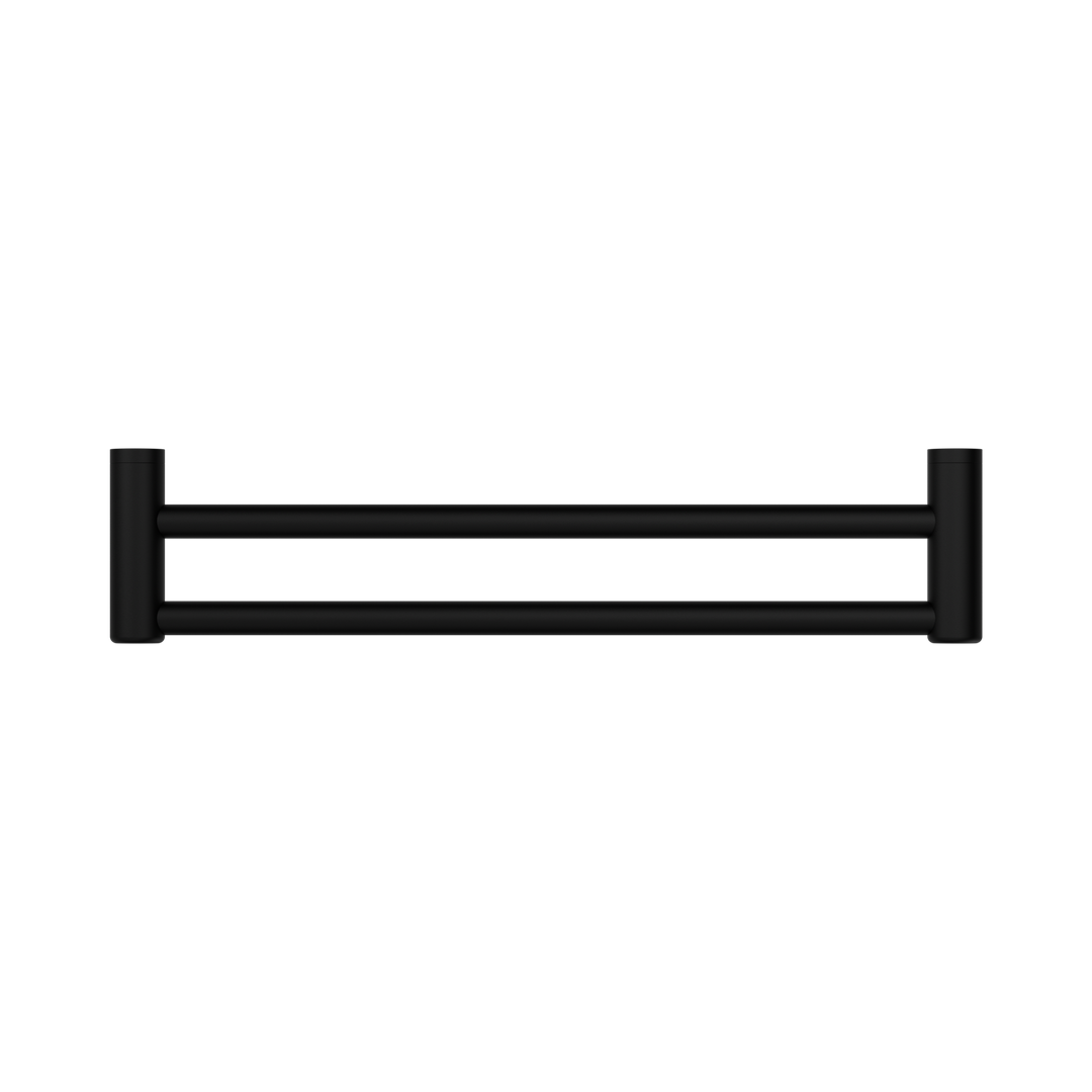 Nero Mecca Care 25Mm Double Towel Grab Rail 600Mm Matte Black