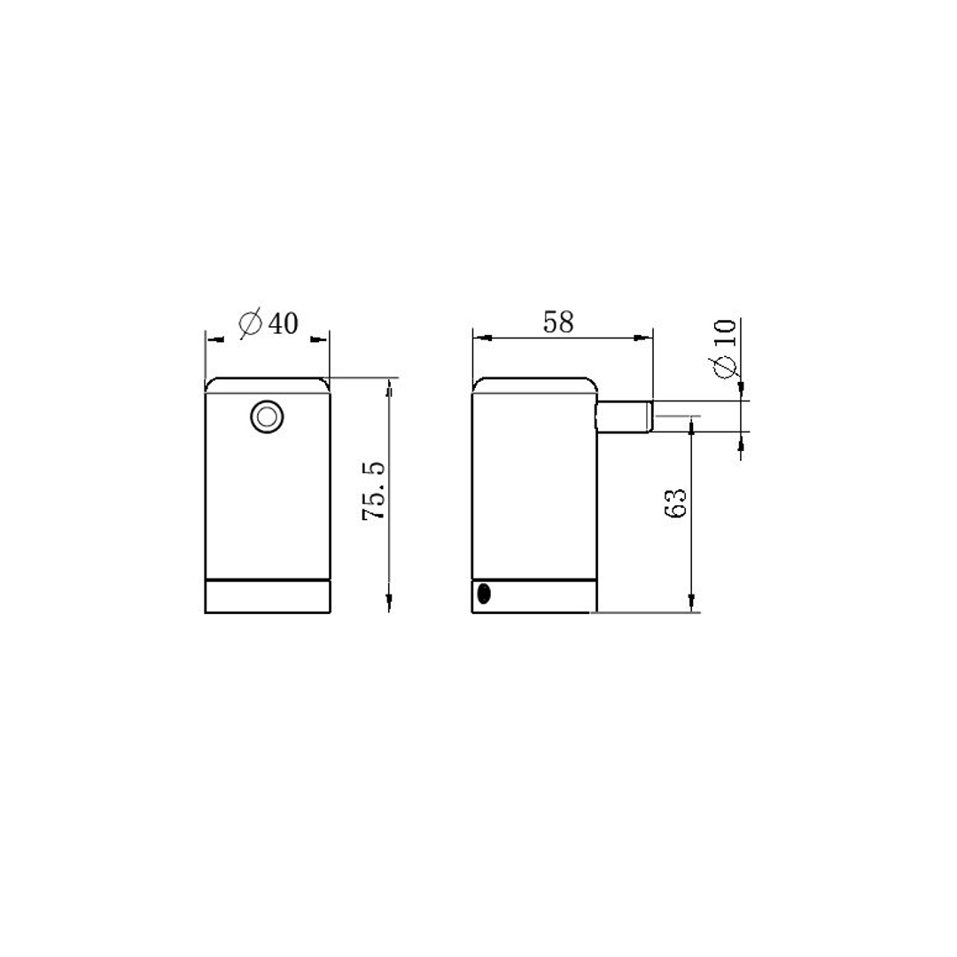 NERO MECCA CARE 25MM WALL HOOK BRUSHED BRONZE
