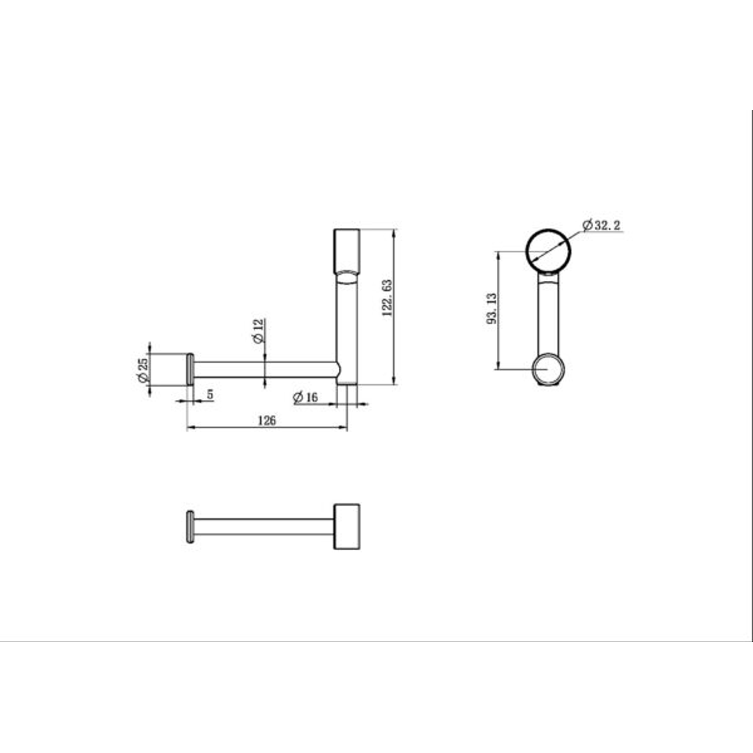 Nero Mecca Care Add On Toilet Roll Holder - Gunmetal