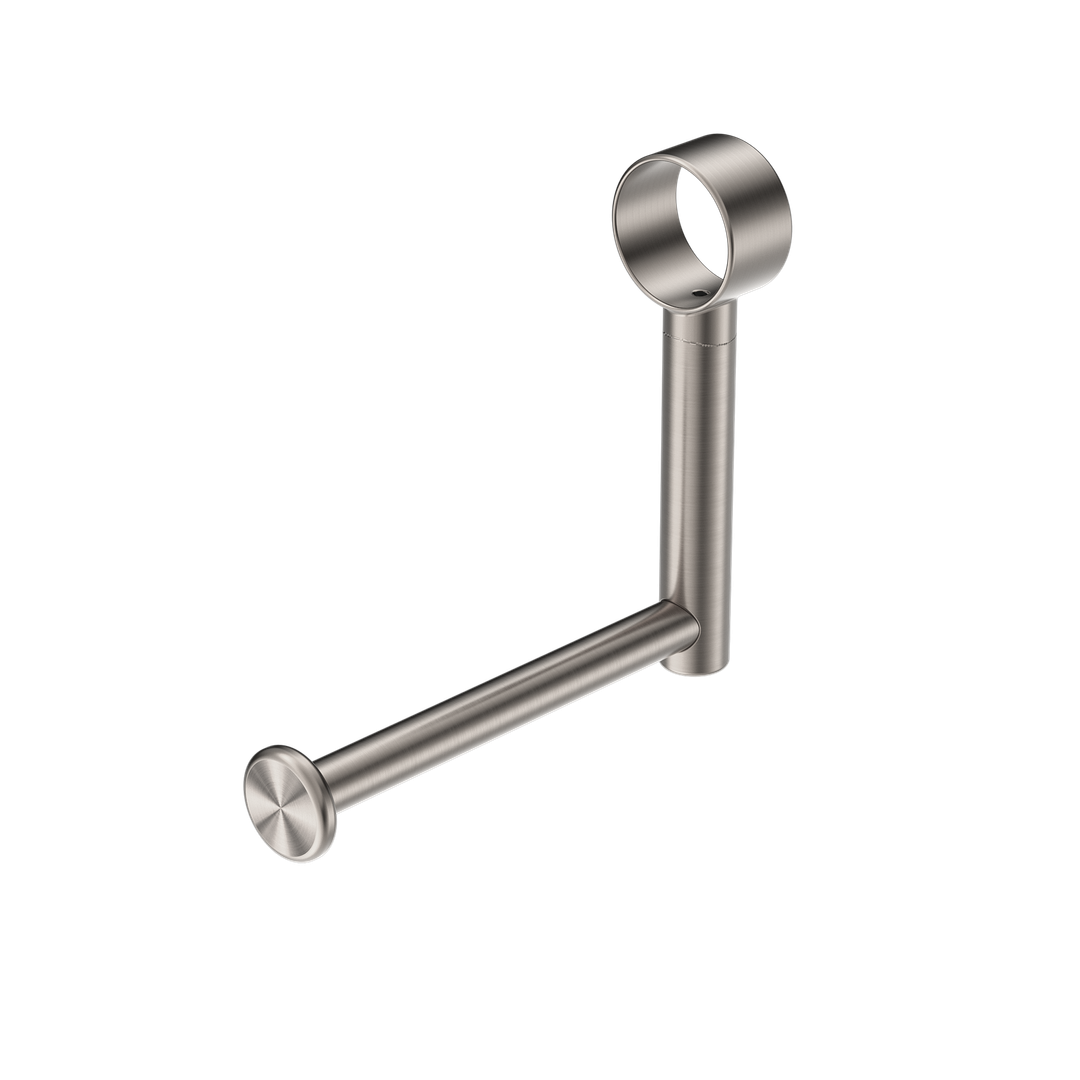 Nero Mecca Care Add On Toilet Roll Holder Brushed Nickel
