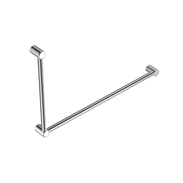 Nero Mecca Care 32Mm Dda Grab Rail Set 90 Degree 600X1000Mm Chrome