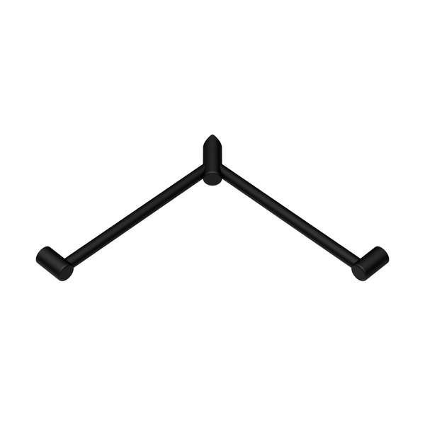 Nero Mecca Care 32Mm Wrap Around Corner Grab Rail 600X600Mm Matte Black