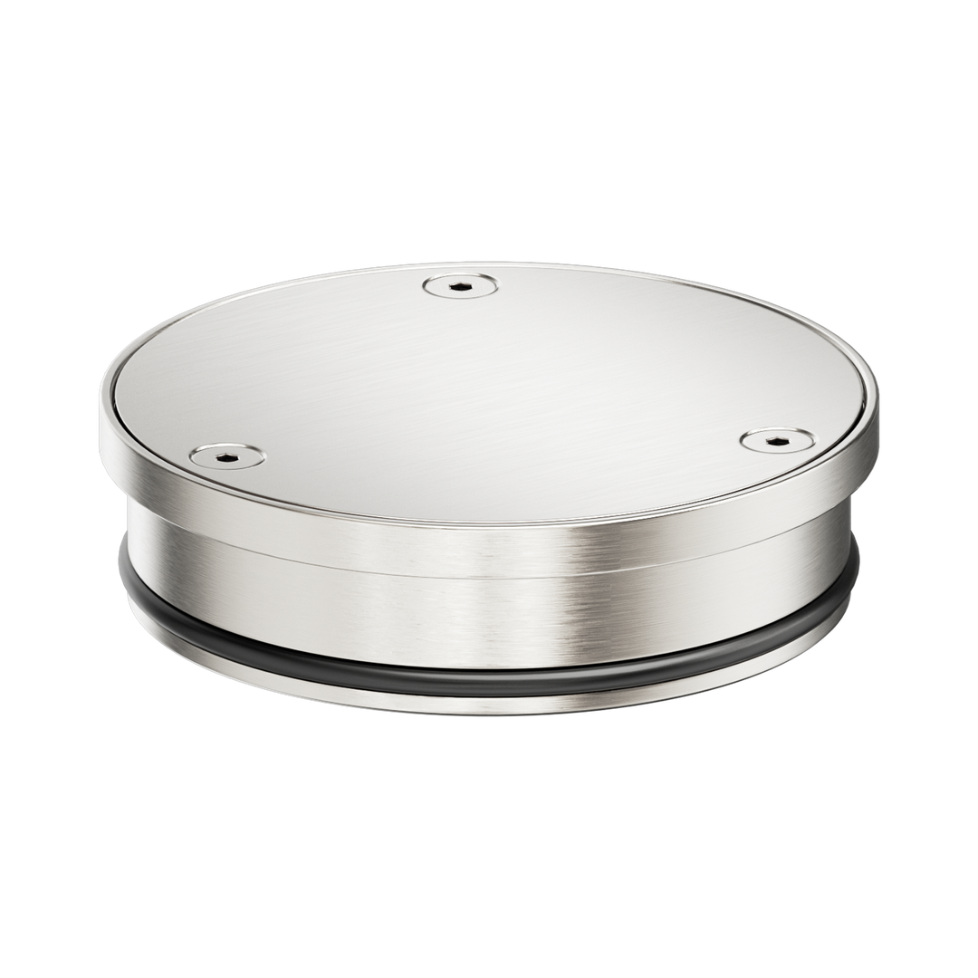 Nero 316L Stainless Round Clear Out 100Mm Outlet Brushed Nickel