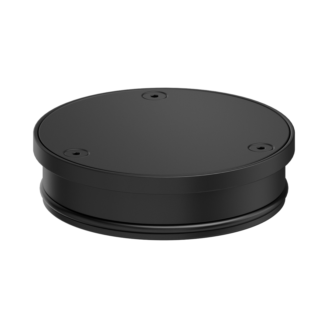 Nero 316L Stainless Round Clear Out 100Mm Outlet Pvd Black