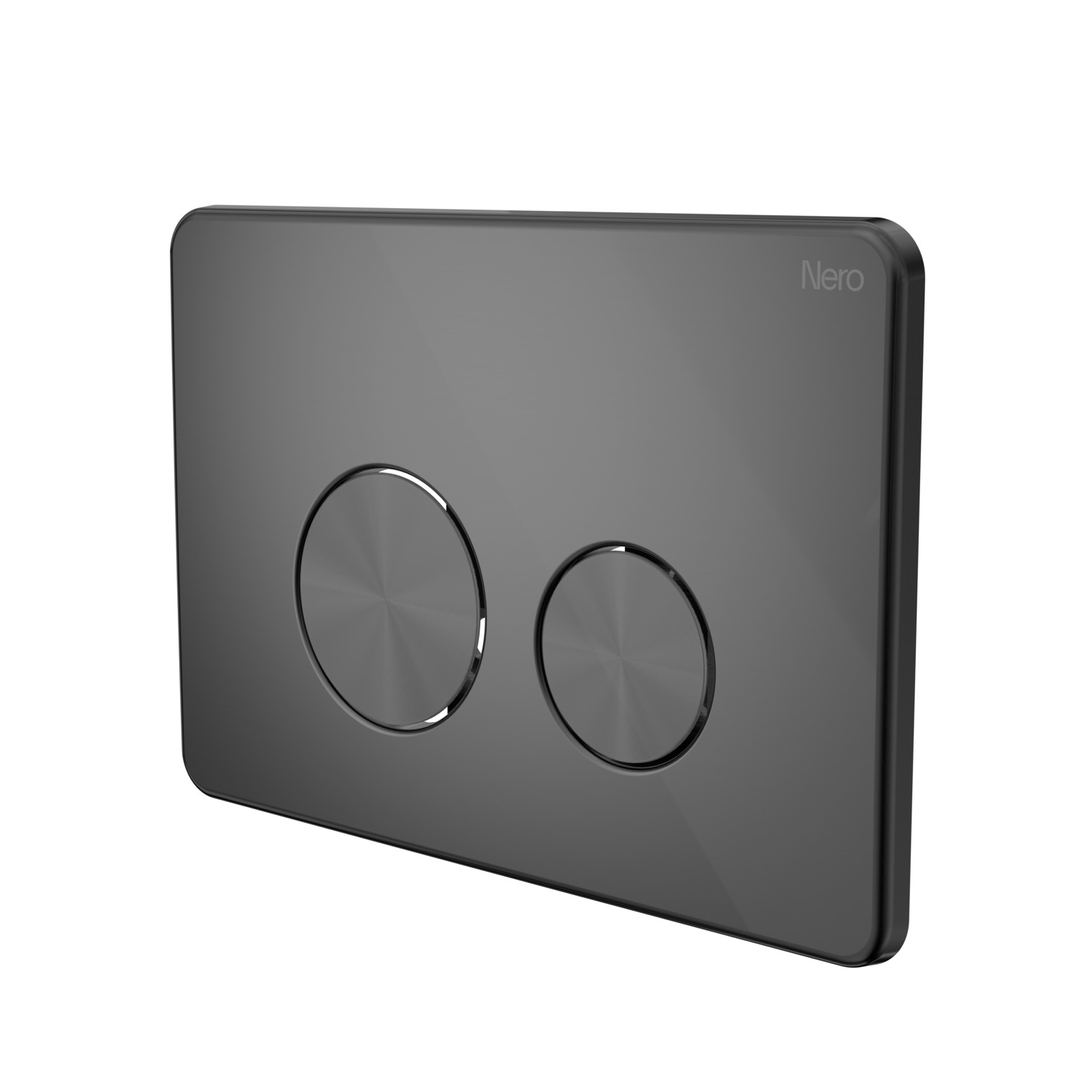Nero In Wall Toilet Push Plate Graphite