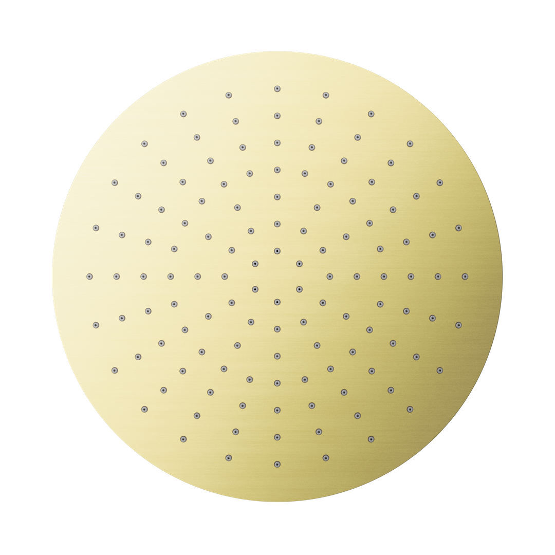 Nero 300Mm Round Shower Head Brushed Gold