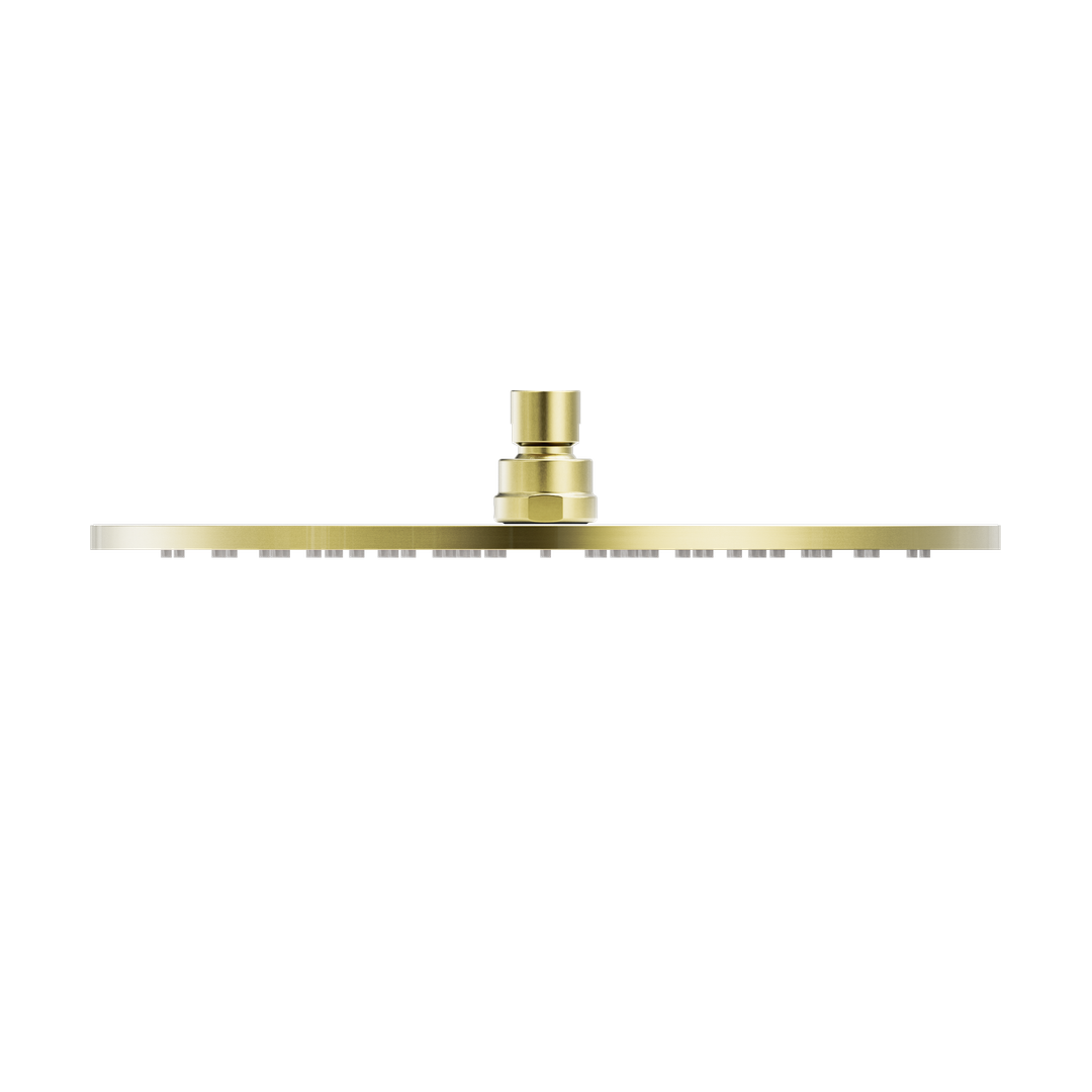Nero 300Mm Round Shower Head Brushed Gold