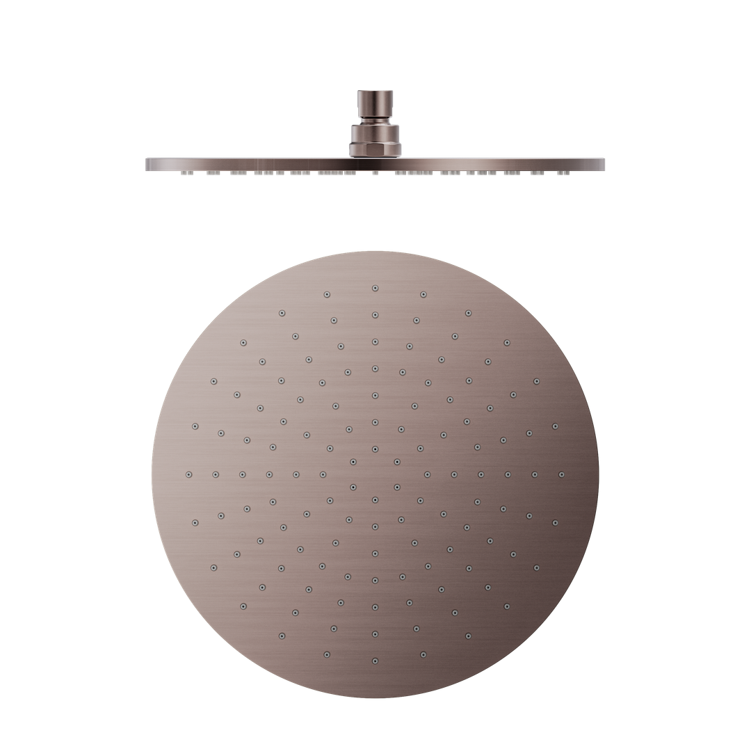 Nero 300Mm Round Shower Head Brushed Bronze